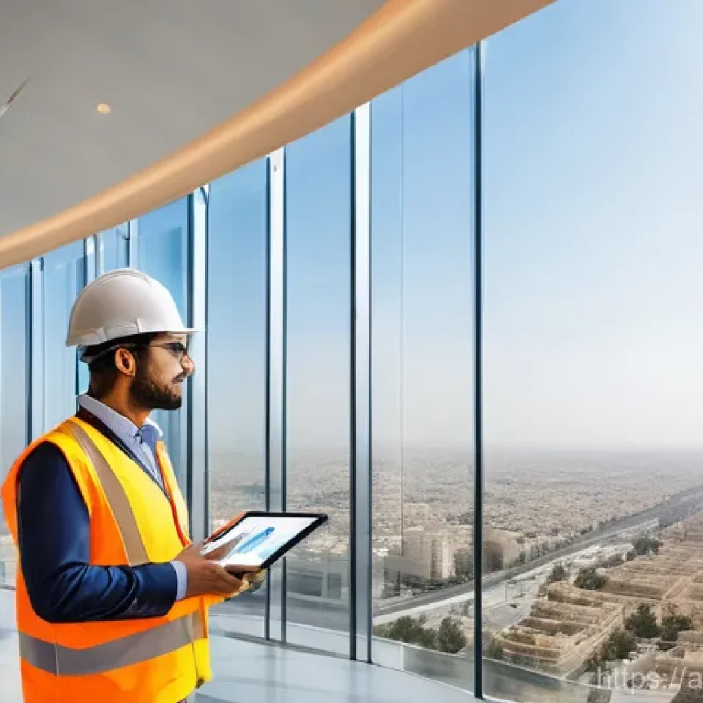 건축기사와 팀워크 프로젝트 경험 - **Visionary Architect Leading a Diverse Team:**
    "A captivating image of a highly experienced arc...