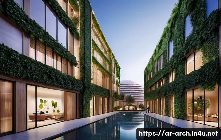 건축분야에서의 경제적 가치 분석 - **Prompt:** A stunning, iconic sustainable skyscraper in a vibrant, futuristic Arab city. The archit...