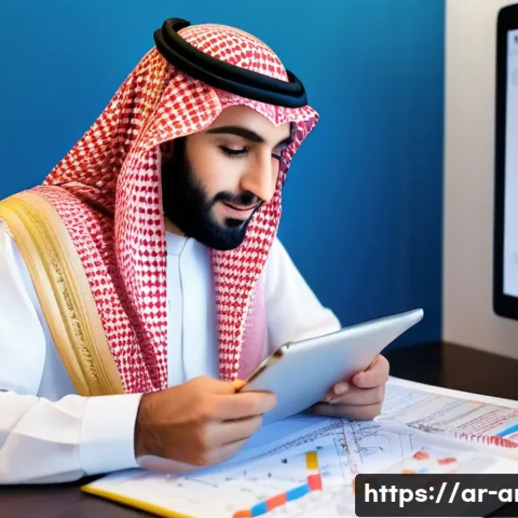 건축기사 시험 공부에 필요한 앱 추천 - A detailed digital illustration of an Arabic-speaking young adult male student studying construction...